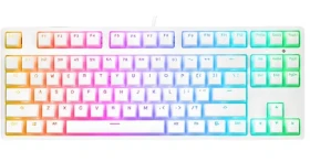 Rampage Ghost TKL bílá / Herní klávesnice / mechanická / Huano Red Switch / podsvícená / drátová (KB-R136)