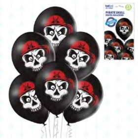 Pirát balónky 6 ks 30 cm Pirát balónky 6 ks 30 cm