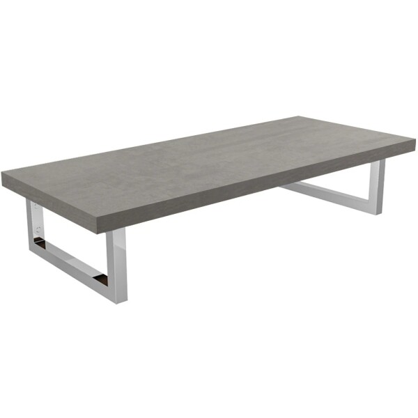 CERANO Deska pod umyvadlo Navira Pro + 2 konzole pod desku - betonově šedá - 60x46x3,6 cm - 606054