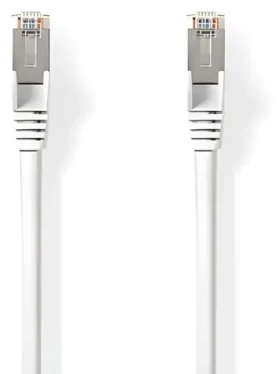 Nedis Cat 8.1 bílá / Síťový kabel / S/FTP / RJ45 - RJ45 / 10 m / LSZH (CCGL85520WT100)