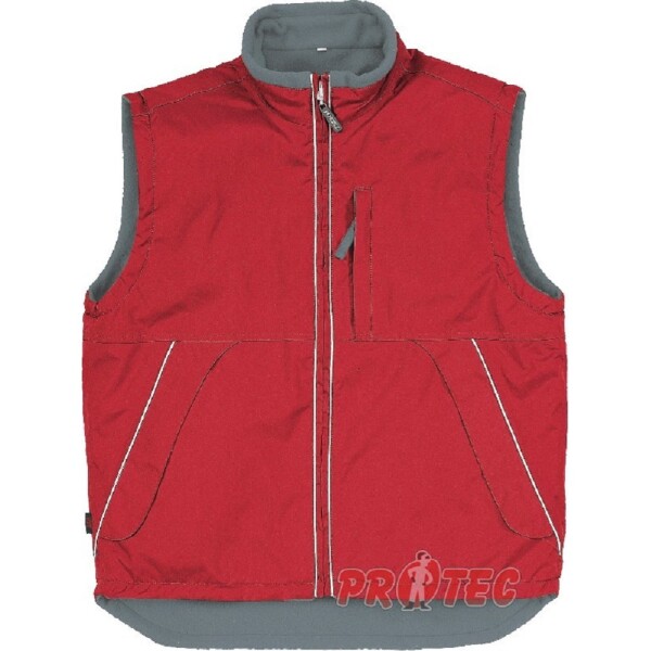 Vesta oboustranná WINGS červeno-šedá S červeno-šedá