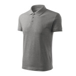 Pánské tričko Pique Polo Free (tmavě šedý melír) XL