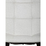 Jídelní židle, bílá, sametová látka, DCL-X7015 WT2