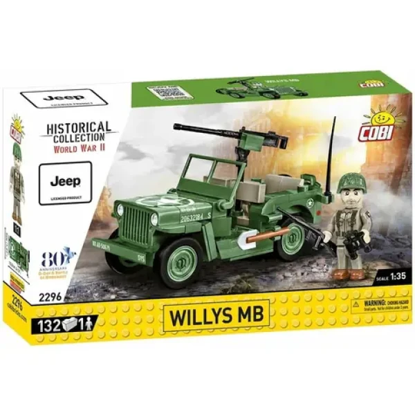 COBI 2296 II WW Willys MB D-DAY, 1:35