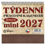 Pracovní kalendář 2027 MINI Retro