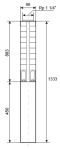 Ponorné čerpadlo EVAK V4S-3M33, 400V, 2,2kW, 2m kabelu