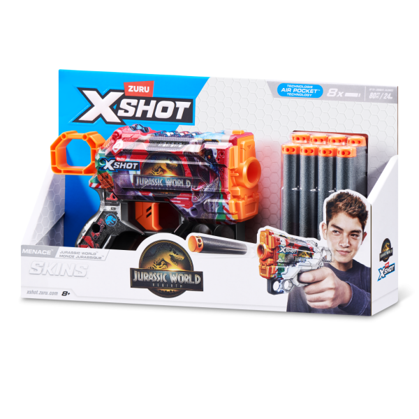 X-SHOT Jurský svět - Menace (8 nábojů) - Sparkys