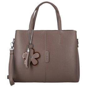 Módní dámská koženková kabelka do ruky Briana, khaki