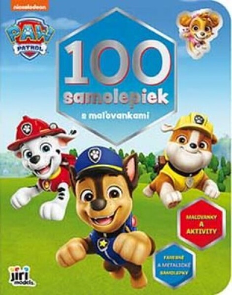 100 samolepiek s maľovankami Labková patrola