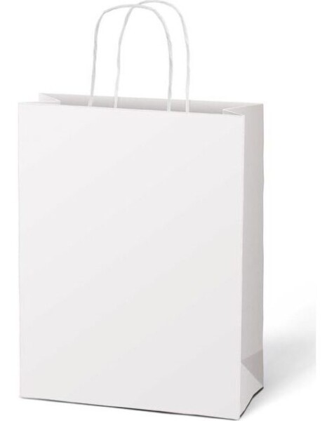 Taška dárková T 5 kraft 260x320x100 bílá