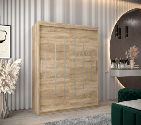 Šatní skříň Abi Y0 Barva korpusu: Dub Sonoma, Rozměry: 150 cm, Dveře: Dub sonoma