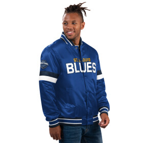Starter Pánská bunda St. Louis Blues NHL Home Game Varsity Satin Jacket Velikost: M