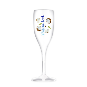 Personalizovaná nerozbitná prosecco sklenice s letním ovocem