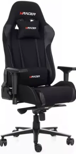 Mercury MRacer Warrior herní židle černá látková / 131-137cm / látka / 120 kg (1051224)