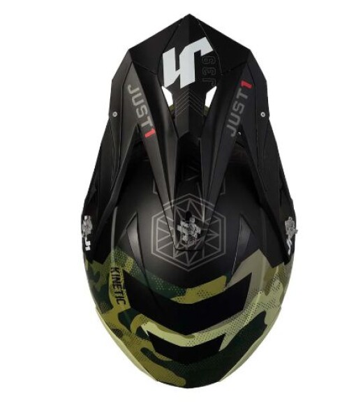Kšilt Just1 J39 Kinetic camo/army zeleno/černý - uni