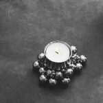 GEJST Magnetický svícen na čajovou svíčku Molekyl 1 – Chrome, stříbrná barva