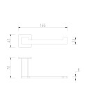 OMNIRES - NELSON držák toaletního papíru grafit /GR/ NL80510GR