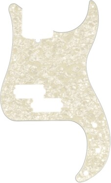 Fender Pickguard, Precision Bass, 13-Hole Mount, Aged White Pearl, 4-P