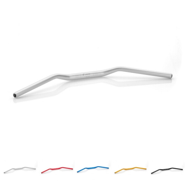 Motocyklová řídítka Rizoma grip 22mm/ uchycení 29mm/74cm, výška ohybu 30mm, hliník - Černá
