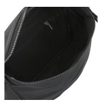 Módní dámská koženková ledvinka/crossbody Pola, černá
