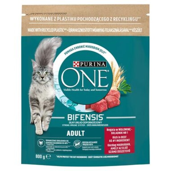 Purina ONE Adult hovězí & celozrnné obiloviny 800 g