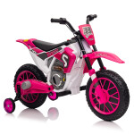 Mamido Dětská elektrická motorka XMX616 růžová | EVA kola | 12V 7Ah