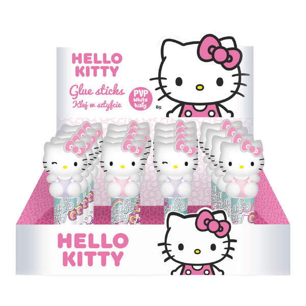Colorino lepicí tyčinka, Hello Kitty, 16 ks, 8g, kulatá, bílá, bílá - 16ks