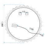 Tutumi - Zrcadlo LED 80cm X013 HOM-02694