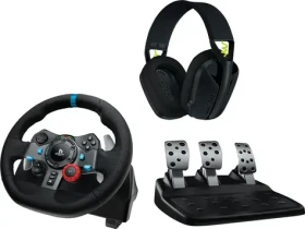 Logitech G29 Driving Force + sluchátka Logitech G435 / závodní volant / pedály / PC / PS3 / PS4 / PS5 (991-000539)