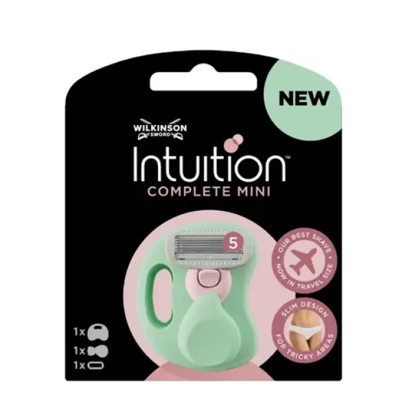 Wilkinson Intuition Complete Mini cestovní holicí strojek s 5 břity + cestovní pouzdro (WDS046)