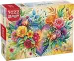 YAZZ Puzzle Květinové srdce
