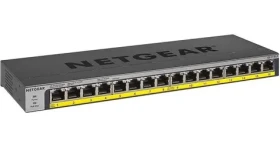 NETGEAR GS116LP černá / Switch / 16x Gigabit PoE+ / 90W / Unmanaged (GS116LP-100EUS)