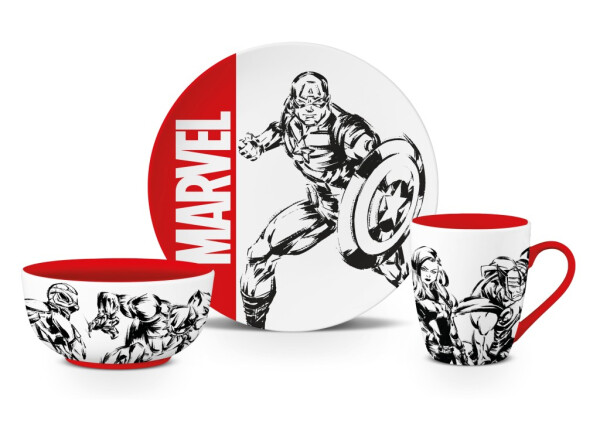 Marvel Dárkový set (miska + talíř + hrnek) - EPEE