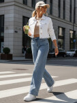 Dámské široké džíny modré FashionStreet UY2871 XL/42