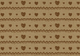 Obálka C6 barevná - kraft srdíčka