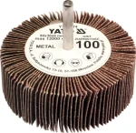 YATO Brusný lamelový kotouč / Radiální 80x30 mm / Průměr stopky 6 mm / Zrnitost 80