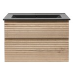 Koupelnová skříňka 2 zásuvková s umyvadlem Naturel Savona 78x53x44,8 cm dub Halifax mat SAVONA280DHC SAVONA280DHC