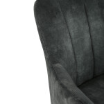 Židle jídelní, otočný mechanismus 360°, taštičkové pružiny v sedáku, tmavě zelená látka, noha masiv dub