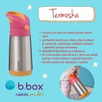 B.box 500703 Termoska na pití s brčkem 350 ml - lilac pop
