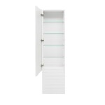 Koupelnová skříňka vysoká Naturel Savona 40,2x157x21,7 cm bílá lesk SAVONAV40BI SAVONAV40BI
