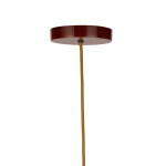 MADAM STOLTZ Stropní lampa Enamel Cherry, červená barva, kov