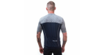 Pánský dres Sensor Cyklo Motion celozip deep blue/šedá