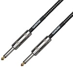 Cascha Standard Line Guitar Cable Straight Black Tweed 9m