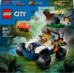 LEGO® City 60424 Čtyřkolka na průzkum džungle mise panda červená