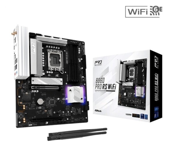 ASRock MB Sc LGA1851 B860 Pro RS WiFi, Intel B860, 4xDDR5, 1xDP, 1xHDMI, WiFi, ATX EDF_380992