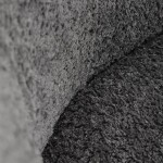 Židle jídelní, šedá látka, kovové nohy, broušená nerez.