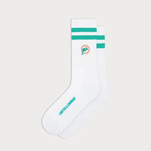 Lobster & Lemonade Pánské ponožky Miami Dolphins NFL L&L '90 Classics Crew