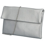 Módní dámská koženková plesová kabelka Trifa, stříbrná