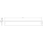 MEXEN - Orio čelo pro koupelnovou skříňku 160 x 20, šedý mat 91A10-1600-235-1-62