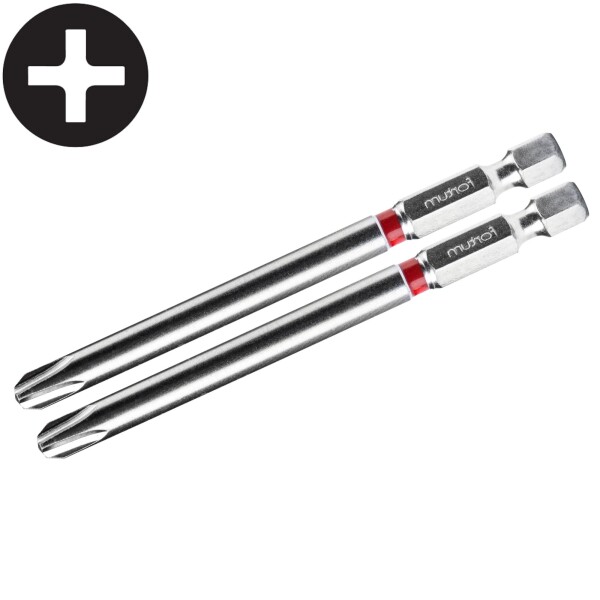 FORTUM 4741223 Bit prodloužený, PH 3, 90mm, sada 2ks